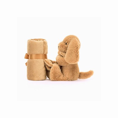 Jellycat Bashful Toffee Puppy Soothers USA | 67504YFJL